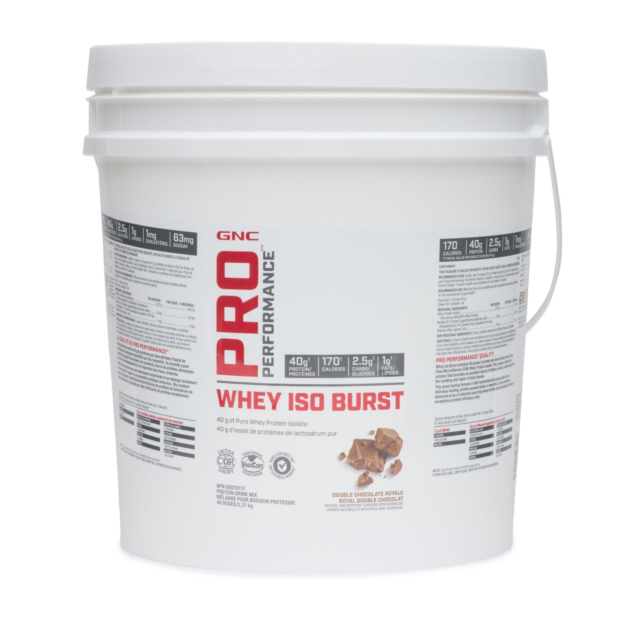 Whey Iso Burst Double chocolat royal | GNC